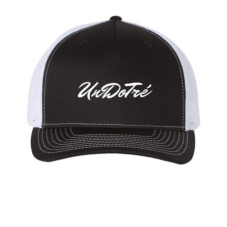 UDT Hat&nbsp;, a Black/ White Printed Five-Panel Trucker Cap