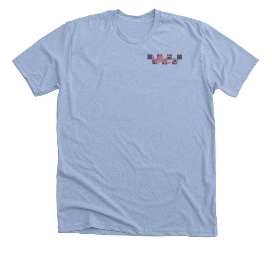 Retro fitness shirt, a Heather Baby Blue Premium Unisex Tee