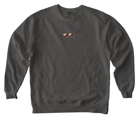 CBCC Cups and Bucks, a Pepper Comfort Colors Crewneck Sweatshirt
