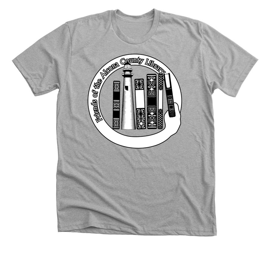 #1 Friends of Alcona County Library, a Athletic Heather Premium Unisex Tee