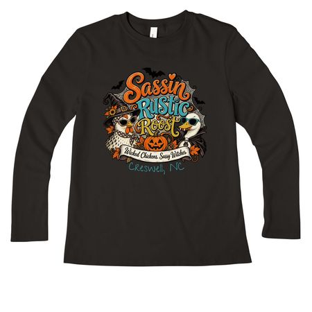 Staying SpOoOky, a Black Women?s Premium Long Sleeve Tee