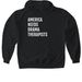 America, a Black Gildan Softstyle Pullover Hoodie