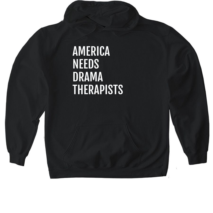 America, a Black Gildan Softstyle Pullover Hoodie