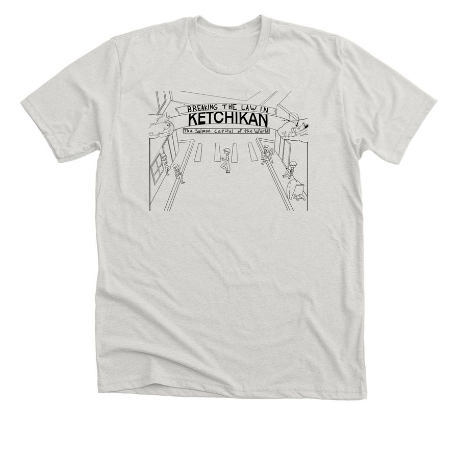 Lounging Around in K-Town, a Heather Cement Premium Unisex Tee