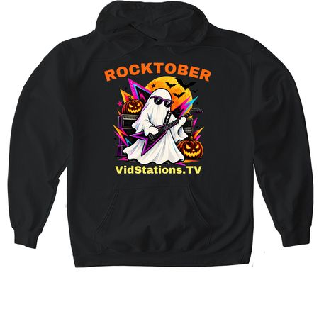 Rocktober, a Black Gildan Softstyle Pullover Hoodie