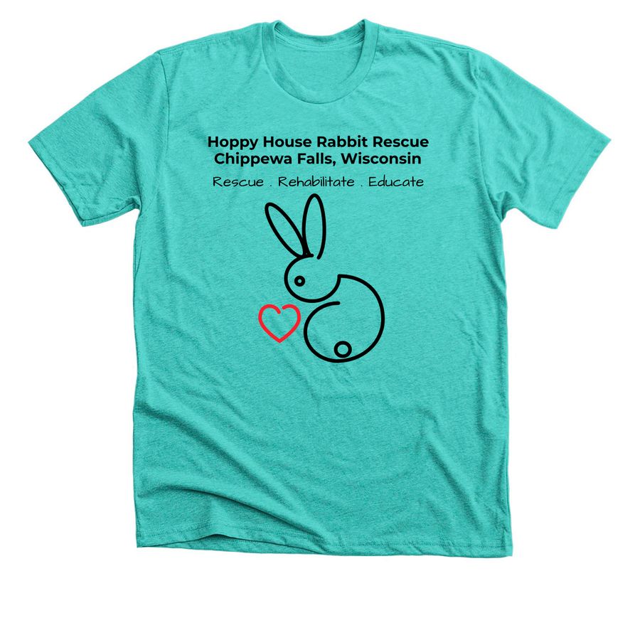 HHRR Logo Shirt, a Heather Sea Green Premium Unisex Tee