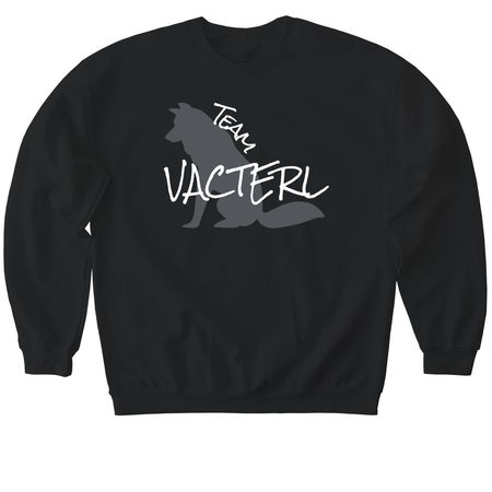 Team Vacterl: Arabella Edition, a Black Softstyle Crewneck Sweatshirt