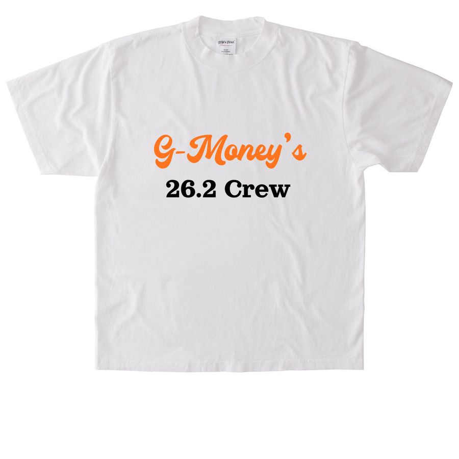 26.2 Crew, a White Heavyweight Garment Dye Tee