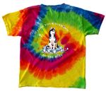 Find your Diamond in the Ruff, a Moondance Youth Tie Dye Tee (back-view)