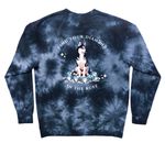Find your Diamond in the Ruff, a Black Tie Dye Crewneck Sweatshirt (back-view)