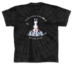 Find your Diamond in the Ruff, a Black Classic Tie Dye Tee (back-view)