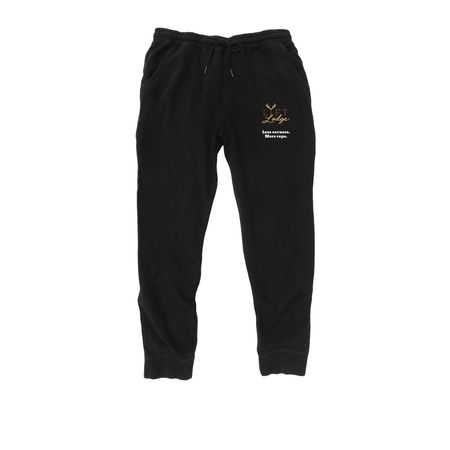 Lift Lodge Comfy Pants, a Black Midweight Fleece Joggers