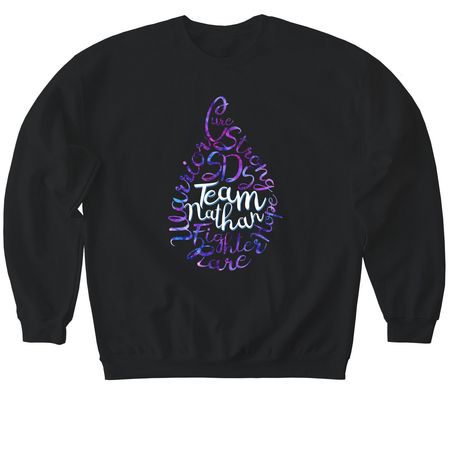 TGT x SuperNathan, a Black Softstyle Crewneck Sweatshirt