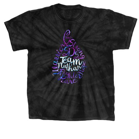 TGT x SuperNathan, a Black Classic Tie Dye Tee