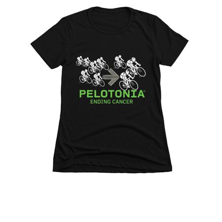 Pelotonia Bikers Year 2026, a Black Women's Slim Fit Tee