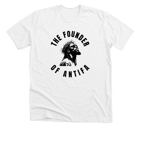 The OG Antifa, a Solid White Blend Premium Unisex Tee