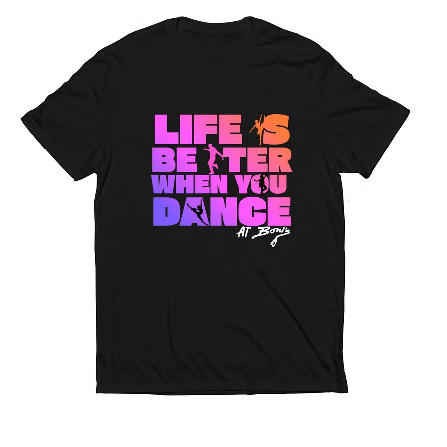 Boni's Life Is Better Tee, a Deep Black Allmade Eco Triblend Unisex Tee