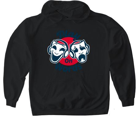 T-Shirt Drive: Play on Words, a Black Gildan Softstyle Pullover Hoodie