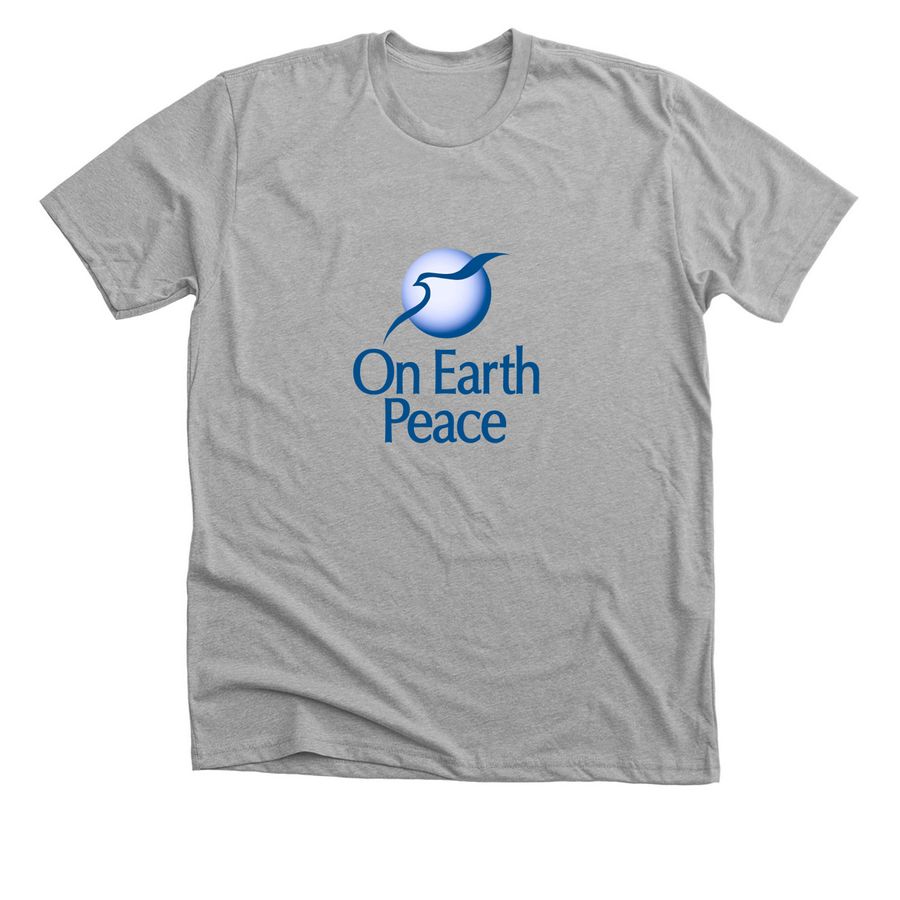 On Earth Peace Apparel, a Athletic Heather Premium Unisex Tee