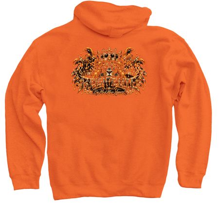 Reign Elite By MackMain Apparel Orange Graphic&nbsp;, a Orange Pullover Hoodie (back-view)
