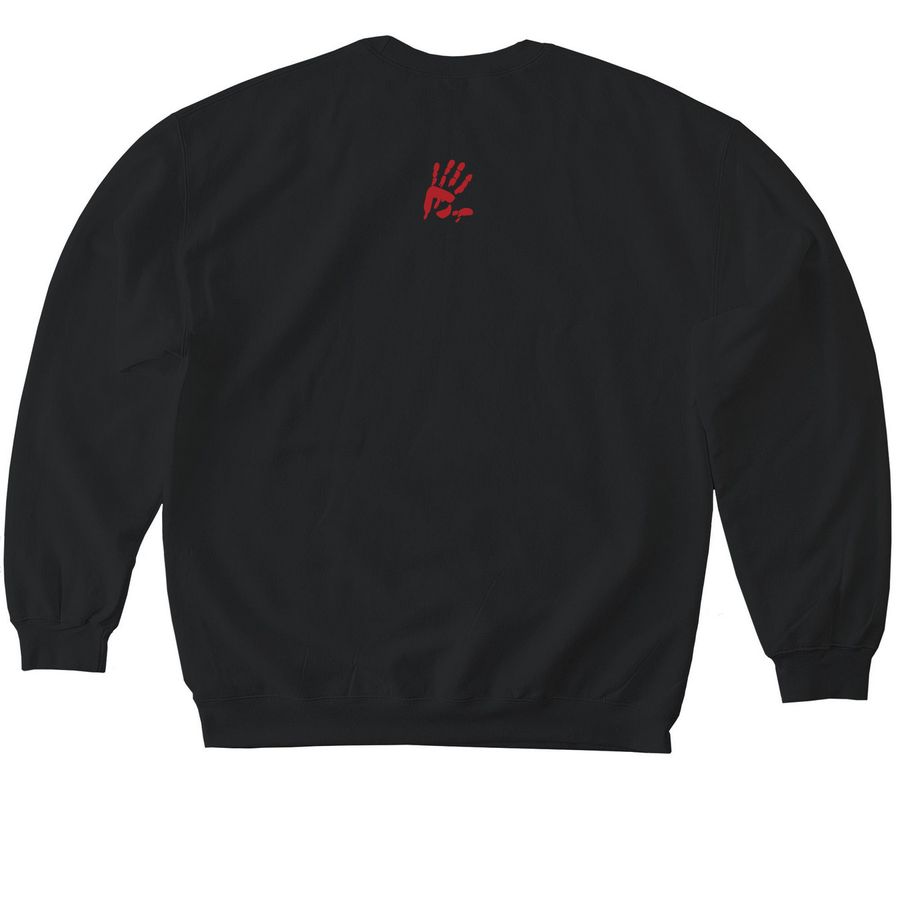 MMIP, a Black Softstyle Crewneck Sweatshirt (back-view)