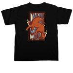 Daredevil WDC "FLUIDITY" - Vintage Autumn, a Black Comfort Colors Unisex Tee (back-view)