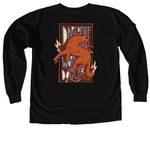 Daredevil WDC "FLUIDITY" - Vintage Autumn, a Black Comfort Colors Long Sleeve Tee (back-view)