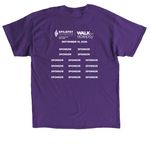 Official 2026 Walk for Epilepsy Gear, a Purple Classic Unisex Tee (back-view)