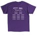 Official 2026 Walk for Epilepsy Gear, a Purple Classic Unisex Tee (back-view)