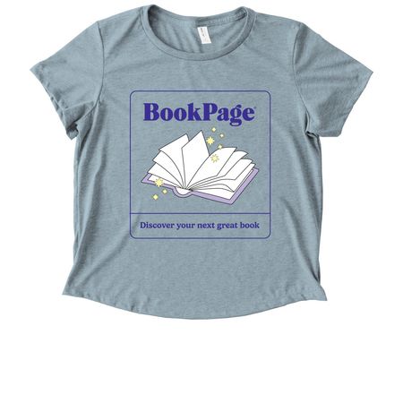 Magic of Reading Boxy Tee, a I Like You Blue Allmade Eco Triblend Women?s Scoop Neck Tee
