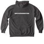 Fragile X We?re Everywhere&nbsp;, a Pepper Comfort Colors Pullover Hoodie (back-view)