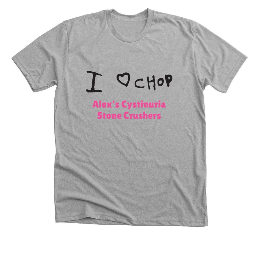 Alex's Cystinuria Stone Crushers, a Athletic Heather Premium Unisex Tee