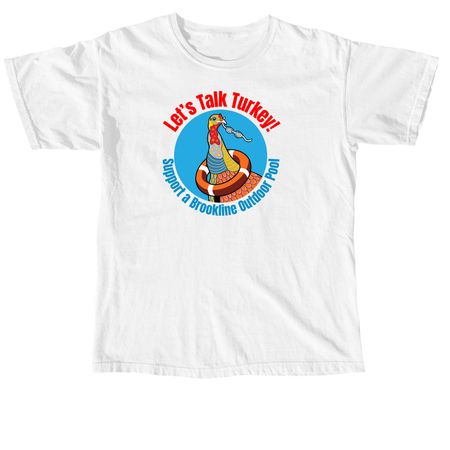 Let's Talk Turkey! White, a White Comfort Colors Unisex Tee