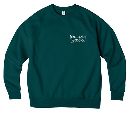Adult Tees and Sweatshirts, a Deep Sea Green Allmade Organic CVC Crewneck Sweatshirt