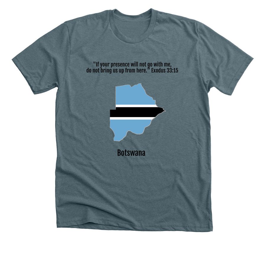 Botswana Mission Trip, a Heather Slate Premium Unisex Tee