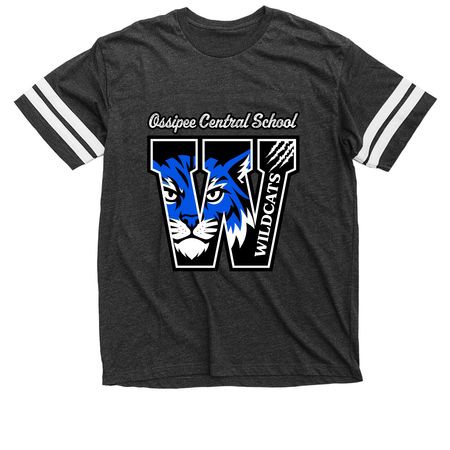 Wildcat Jersey Tee, a Vintage Smoke / White Football Jersey Tee