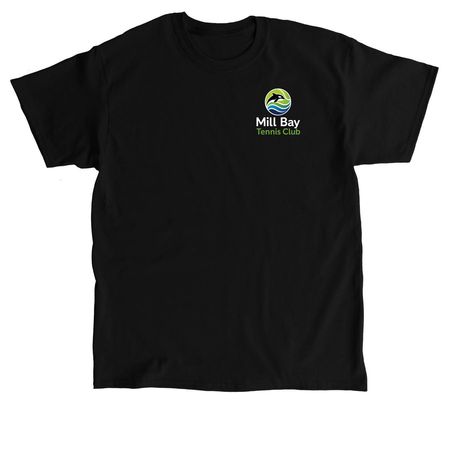 Mill Bay Tennis Club Long and Short Sleeve, a Black Classic Unisex Tee