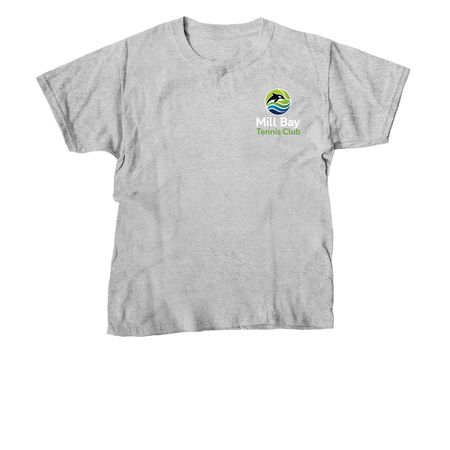 Mill Bay Tennis Club Long and Short Sleeve, a Sport Grey Youth Unisex Tee