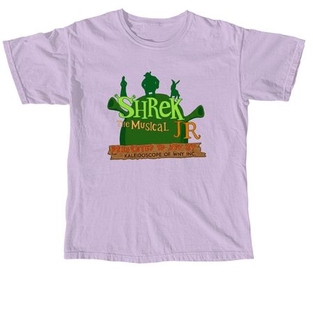 Shrek Jr The Musical The Movie, a Orchid Comfort Colors Unisex Tee