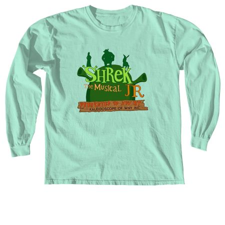 Shrek Jr The Musical The Movie, a Island Reef Comfort Colors Long Sleeve Tee