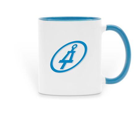 TBP CCNY Two-Tone Mug - Light Blue, a Light Blue Two-Tone Ceramic Mug