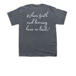 Summit Child Care Center Shirt, a Dark Heather Youth Unisex Tee (back-view)