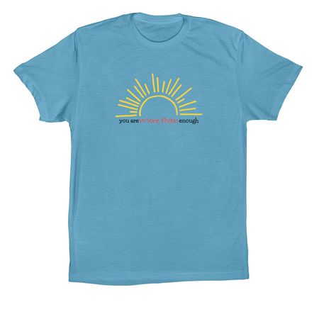 Summer Sunrise Collection, a Ocean Blue Premium Cotton Tee