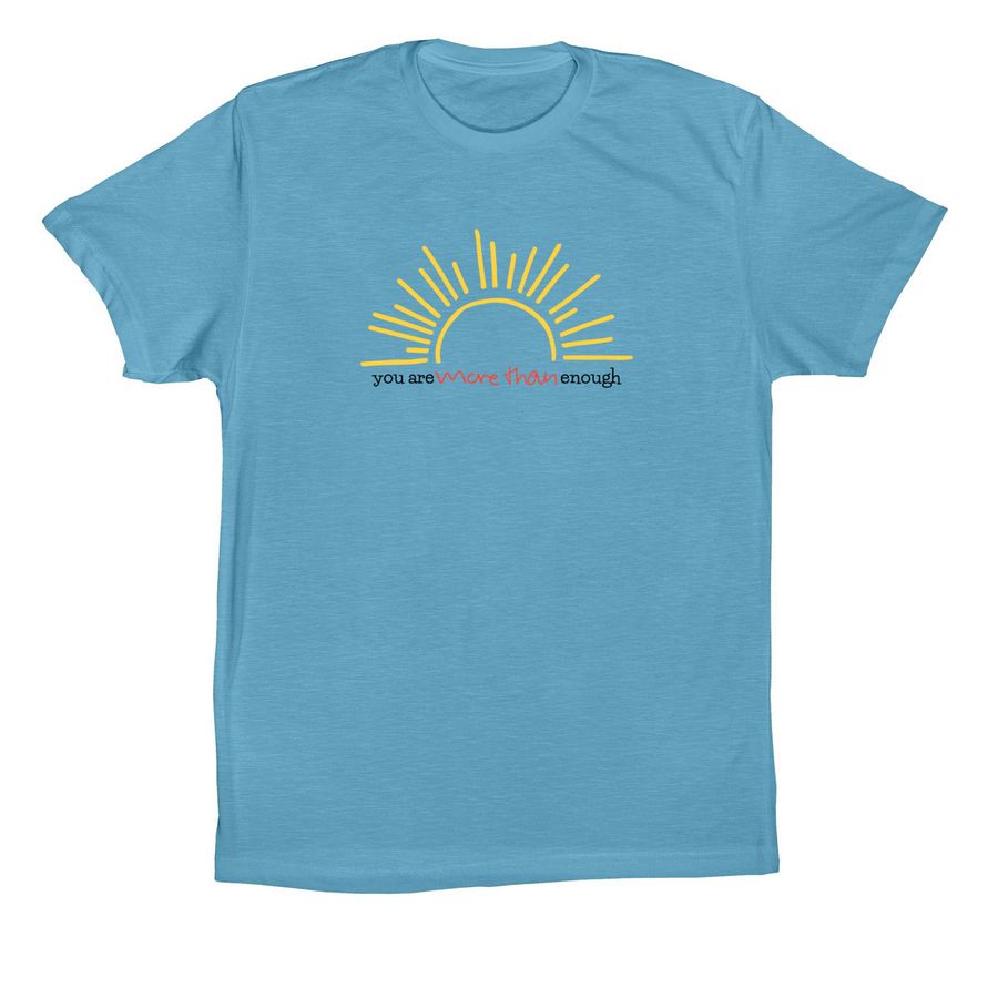Summer Sunrise Collection, a Ocean Blue Premium Cotton Tee