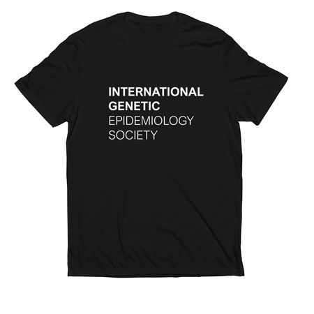 International Genetic Epidemiology Society, a Deep Black Allmade Eco Triblend Unisex Tee