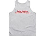 Save HIV Funding: Transgender Pride, a Sport Grey Classic Unisex Tank Top (back-view)