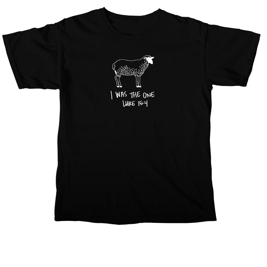 Luke 15:4 Tshirt, a Black Comfort Colors Unisex Tee