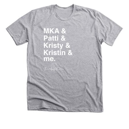 Friends & Fiction Name List Summer Tees&nbsp;, a Athletic Heather Premium Unisex Tee