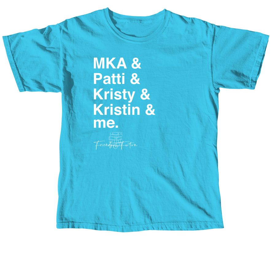 Friends & Fiction Name List Summer Tees&nbsp;, a Lagoon Blue Comfort Colors Unisex Tee