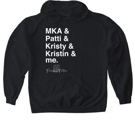 Friends & Fiction Name List Summer Tees&nbsp;, a Black Gildan Softstyle Pullover Hoodie